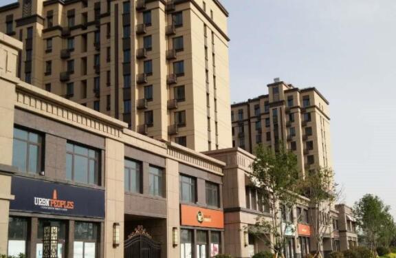 青島城陽區鑫江桂花園黃金麻石材外墻效果圖